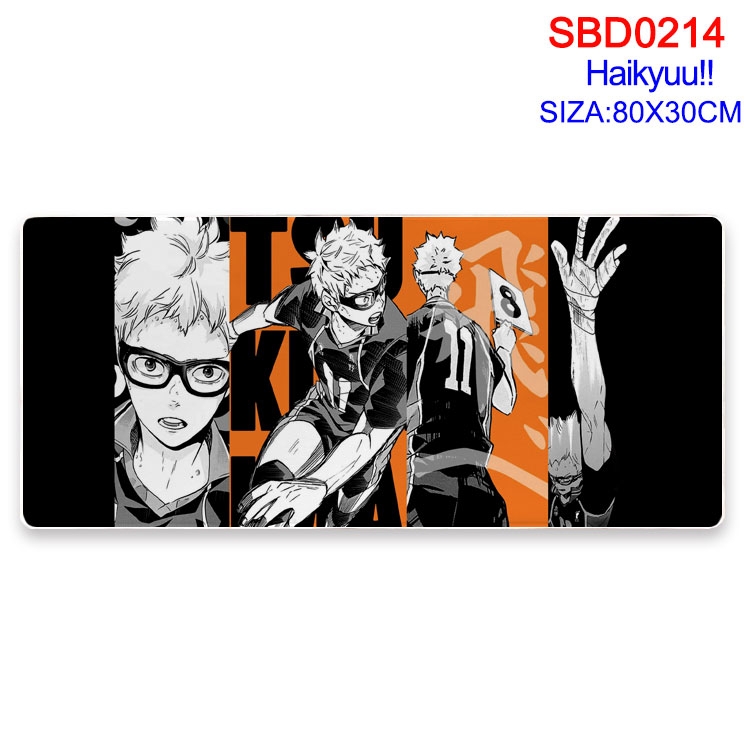 Haikyuu!! Anime peripheral edge lock mouse pad 80X30CM  SBD14