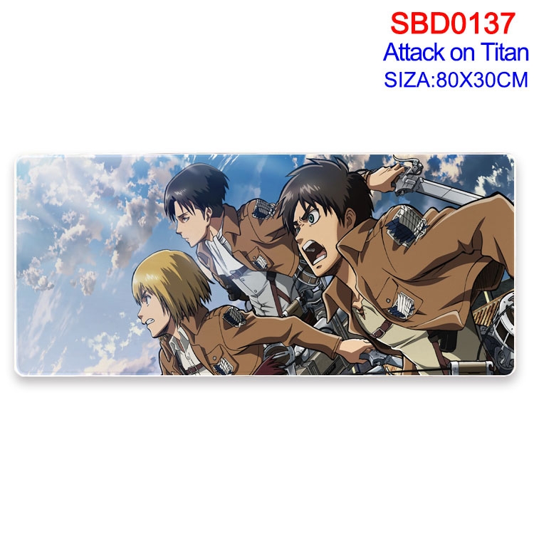 Shingeki no Kyojin Anime peripheral edge lock mouse pad 80X30CM SBD-137