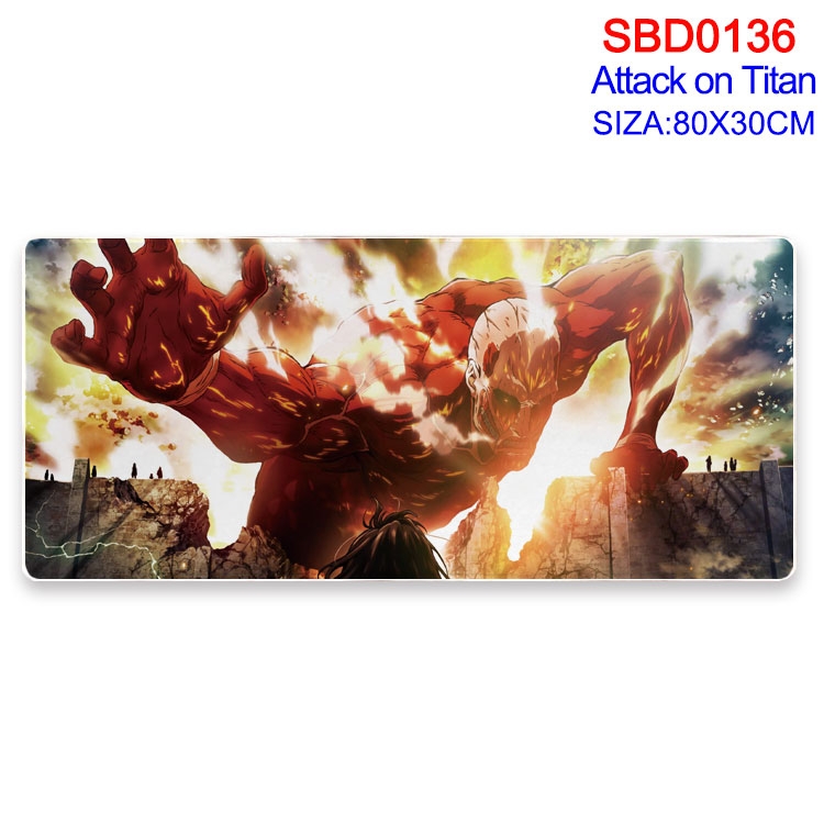 Shingeki no Kyojin Anime peripheral edge lock mouse pad 80X30CM  SBD-136