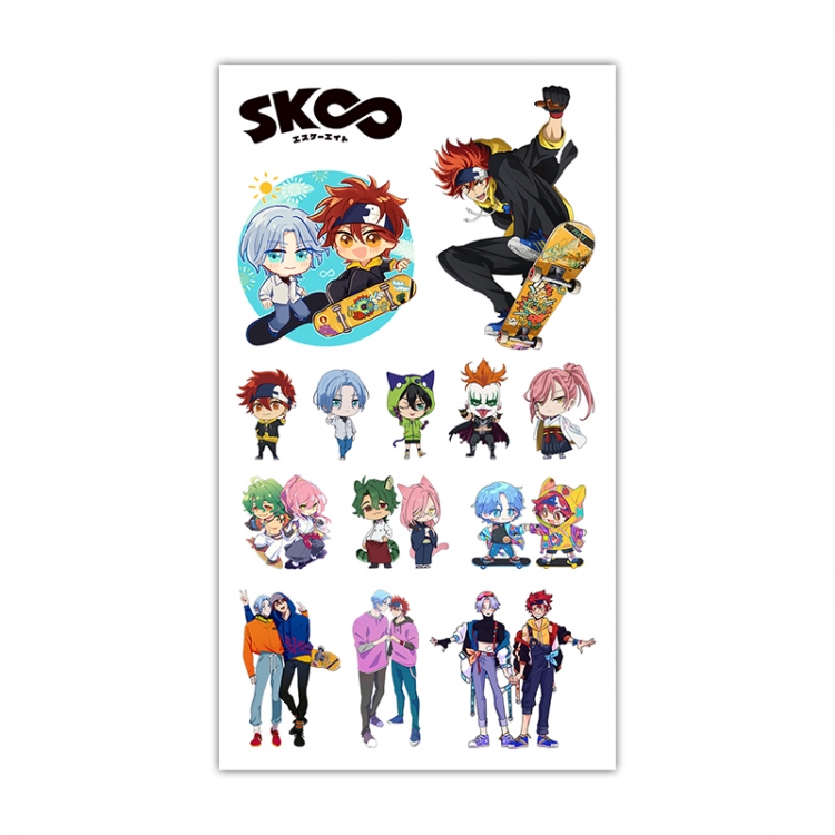 SK∞  Anime Mini Tattoo Stickers Personality Stickers 10.6X6.1CM  100 pieces from the batch