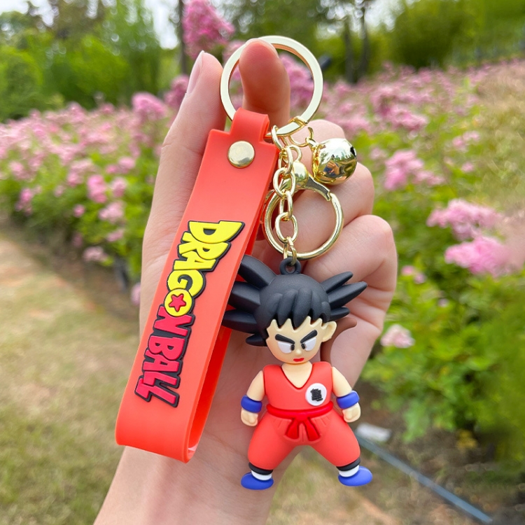 DRAGON BALL Epoxy doll keychain pendant cute cartoon bag pendant price for 5 pcs