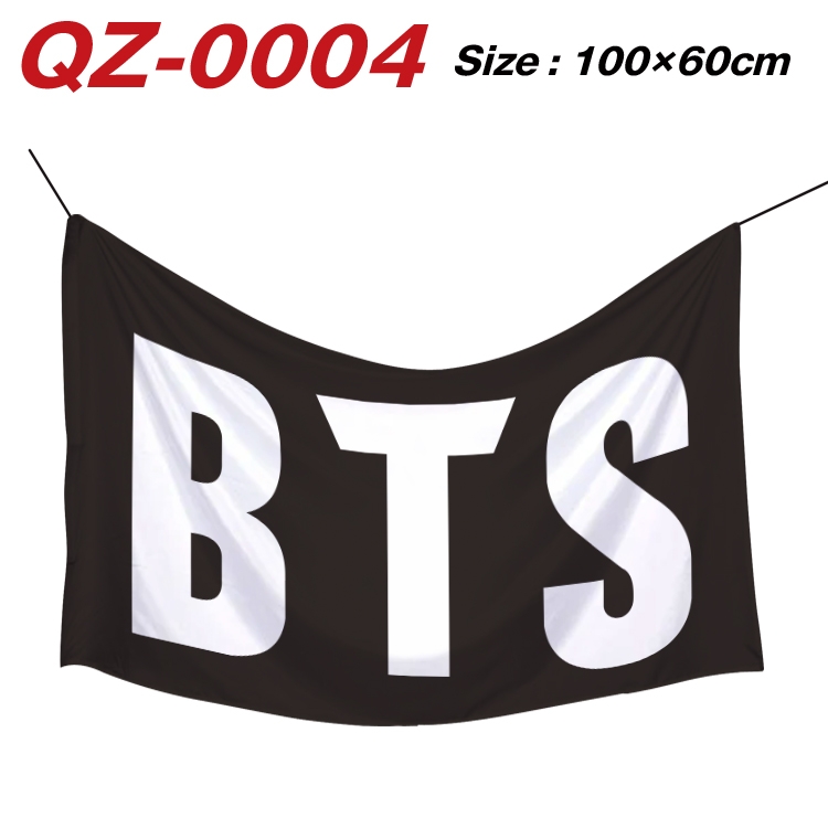 BTS Full Color Watermark Printing Banner 100X60CM QZ-0004