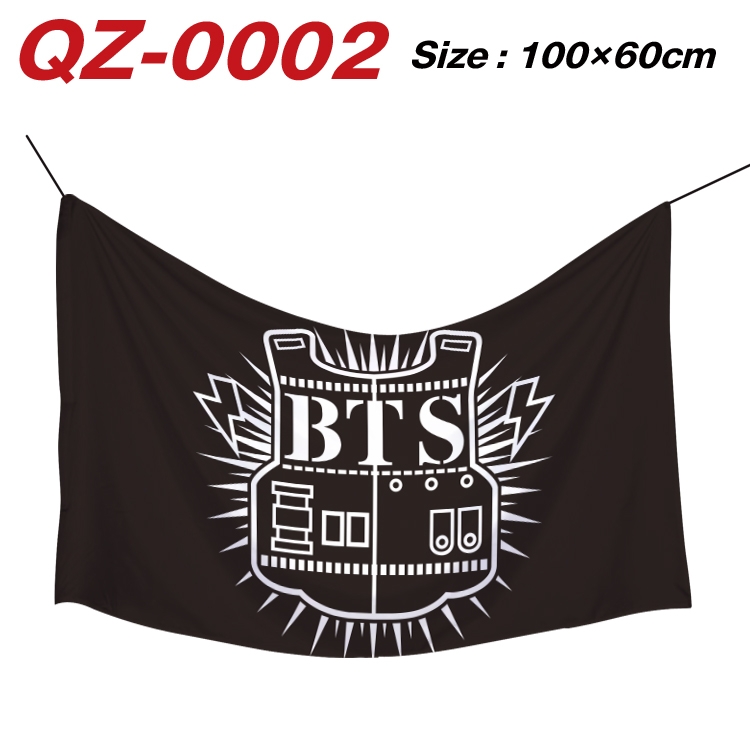 BTS Full Color Watermark Printing Banner 100X60CM QZ-0002