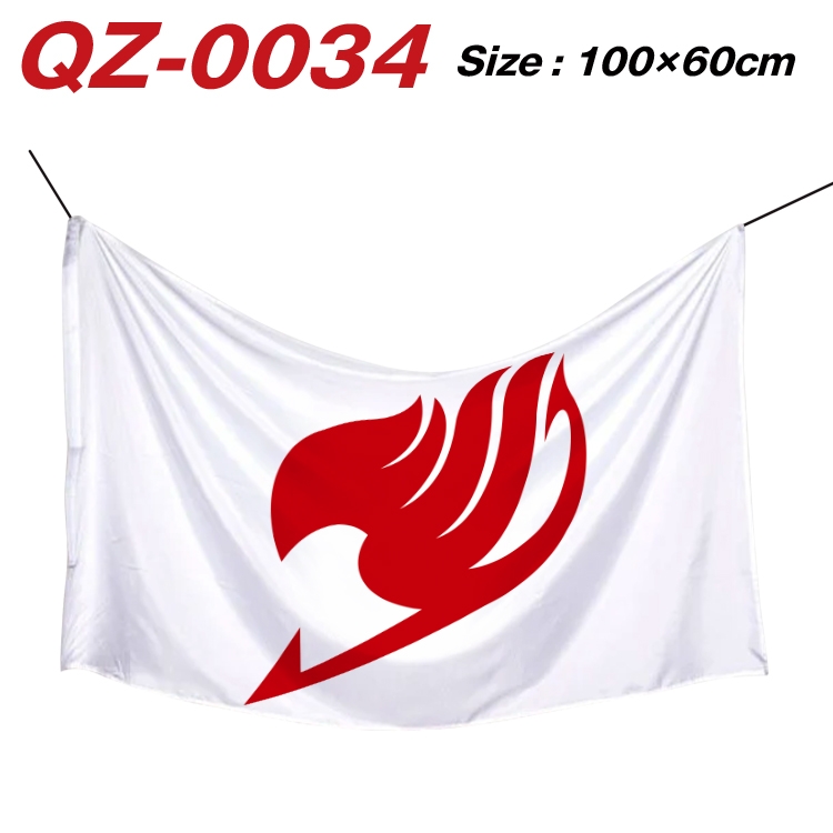 Fairy tail  Full Color Watermark Printing Banner 100X60CM QZ-0034