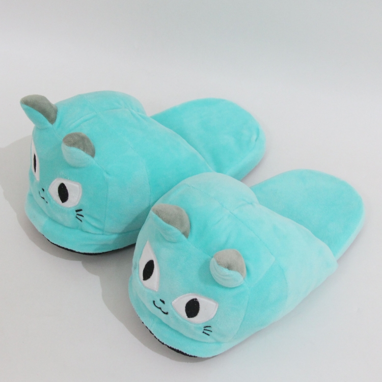 big games cat plush Plush Half-Pack Shoes Plush Crystal Super Soft + pp Cotton Shoes Slippers 28CM