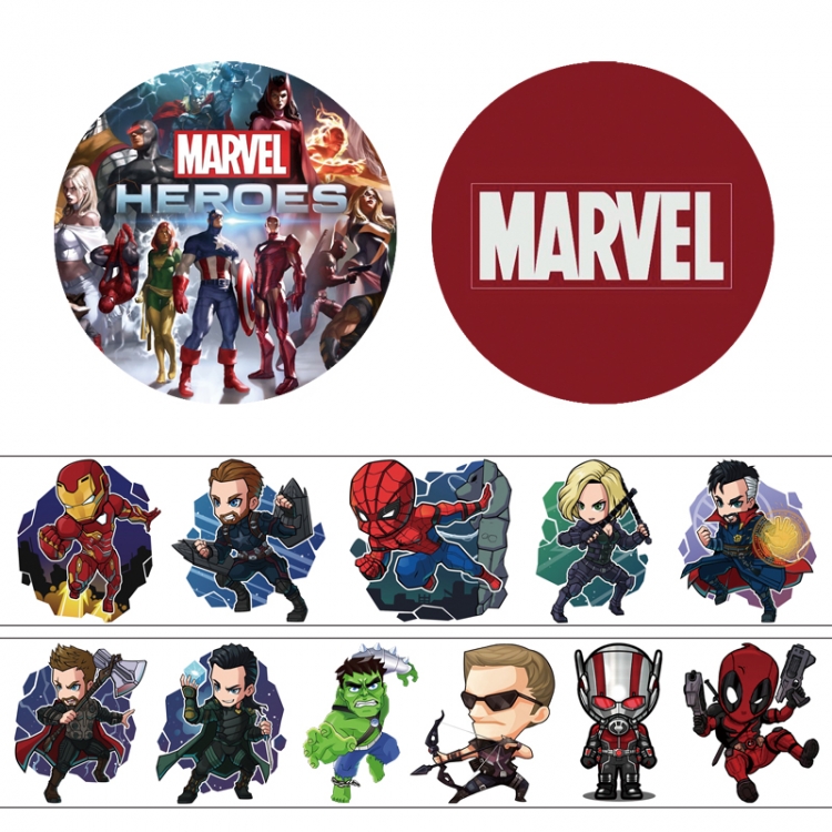 Marvel Adhesive tape decorative stickers can be pasted repeatedly 50X4cm price for 5 pcs