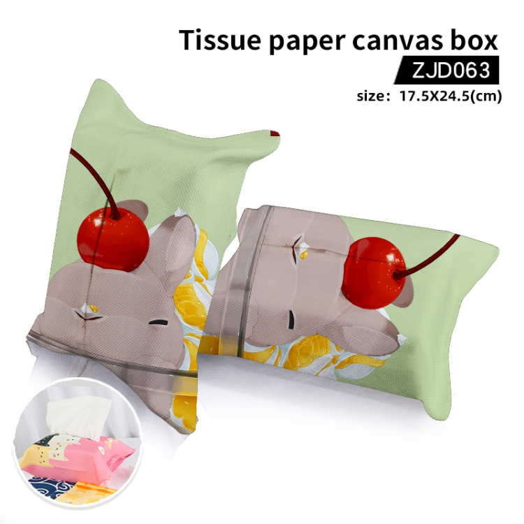 Rabbit Illustration Tissue Bag 17.5x24.5cm ZJD063