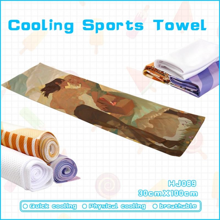 Howl's Moving Castle Anime cold sports sweat towel 30x100cm HJ089