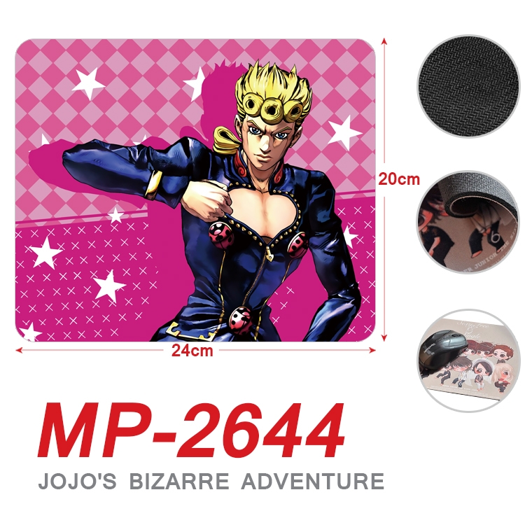 JoJos Bizarre Adventure Anime Full Color Printing Mouse Pad Unlocked 20X24cm price for 5 pcs MP-2644