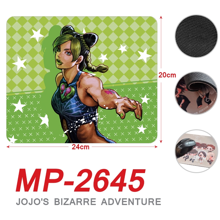 JoJos Bizarre Adventure Anime Full Color Printing Mouse Pad Unlocked 20X24cm price for 5 pcs MP-2645