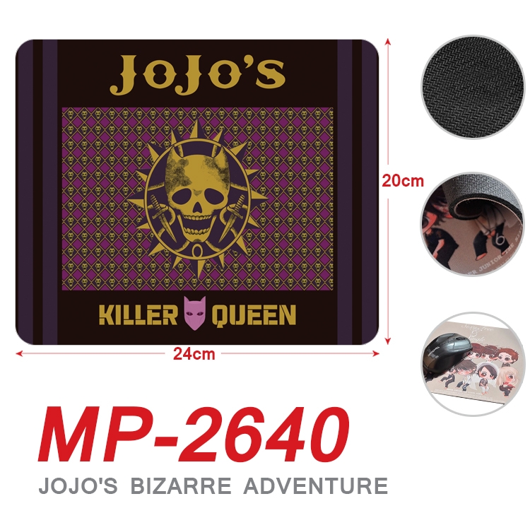JoJos Bizarre Adventure Anime Full Color Printing Mouse Pad Unlocked 20X24cm price for 5 pcs MP-2640