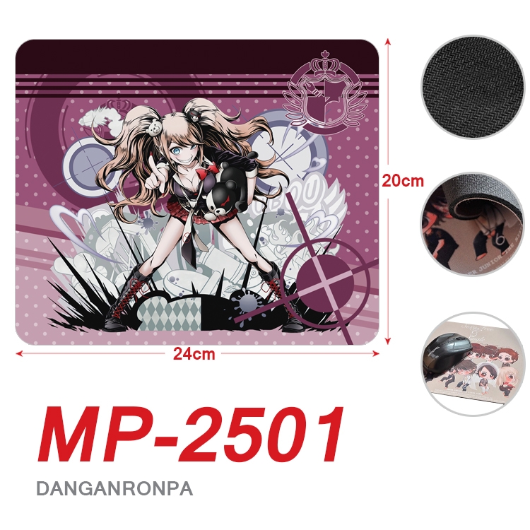 Dangan-Ronpa Anime Full Color Printing Mouse Pad Unlocked 20X24cm price for 5 pcs MP-2501