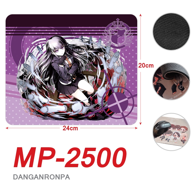 Dangan-Ronpa Anime Full Color Printing Mouse Pad Unlocked 20X24cm price for 5 pcs MP-2500