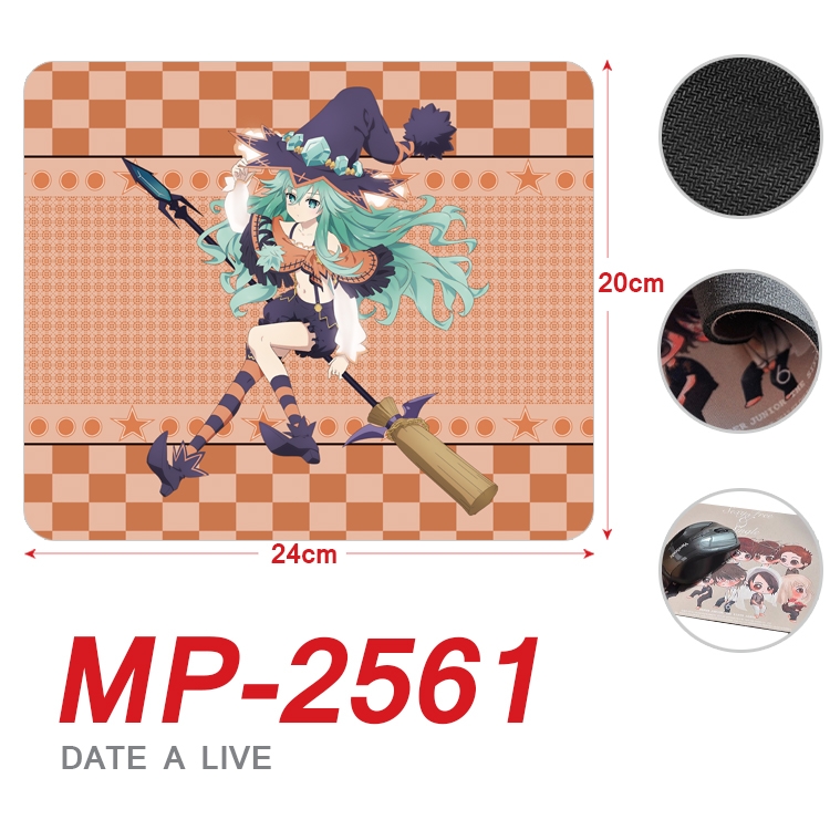 Date-A-Live Anime Full Color Printing Mouse Pad Unlocked 20X24cm price for 5 pcs  MP-2561