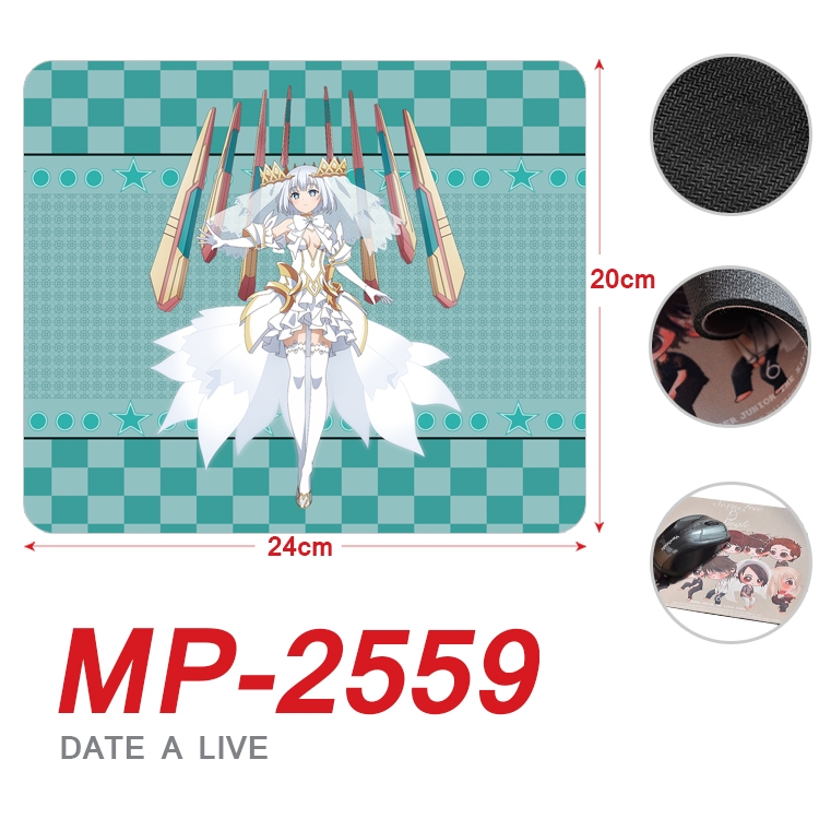Date-A-Live Anime Full Color Printing Mouse Pad Unlocked 20X24cm price for 5 pcs MP-2559