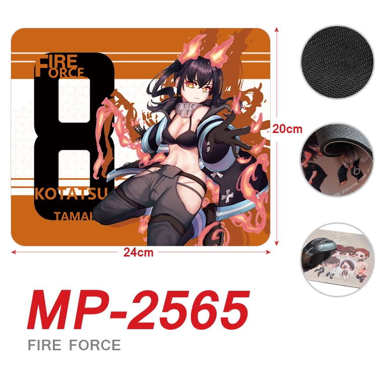 Fire Force Anime Full Color Printing Mouse Pad Unlocked 20X24cm price for 5 pcs MP-2565