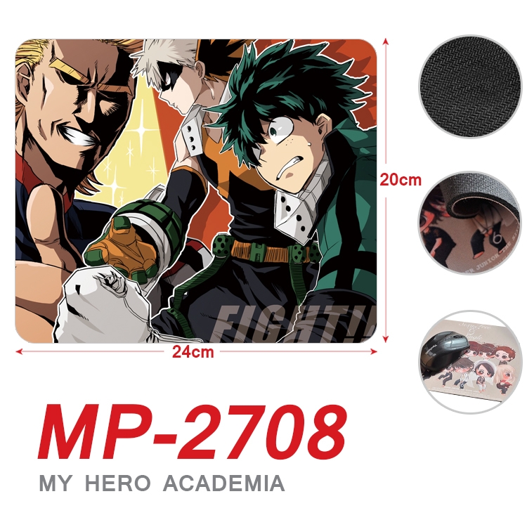 My Hero Academia Anime Full Color Printing Mouse Pad Unlocked 20X24cm price for 5 pcs  MP-2708