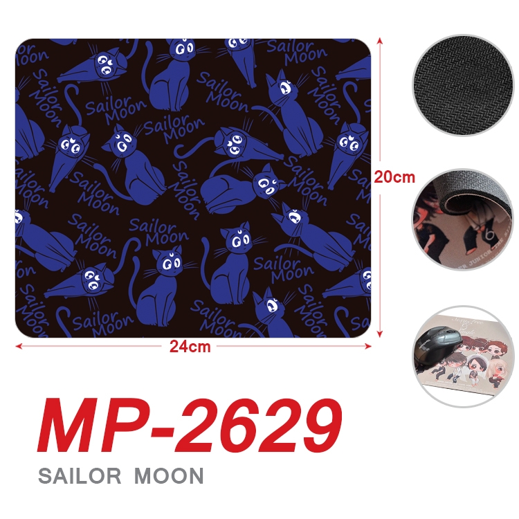 sailormoon Anime Full Color Printing Mouse Pad Unlocked 20X24cm price for 5 pcs  MP-2629