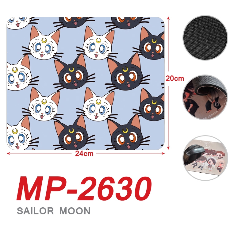 sailormoon Anime Full Color Printing Mouse Pad Unlocked 20X24cm price for 5 pcs MP-2630