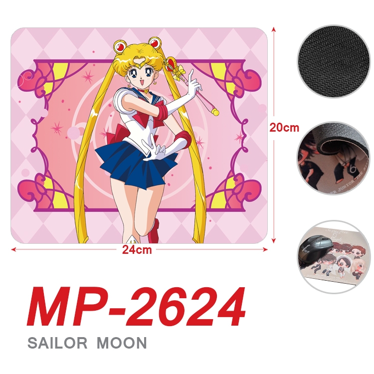 sailormoon Anime Full Color Printing Mouse Pad Unlocked 20X24cm price for 5 pcs MP-2624