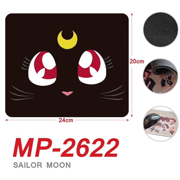 sailormoon Anime Full Color Printing Mouse Pad Unlocked 20X24cm price for 5 pcs  MP-2622