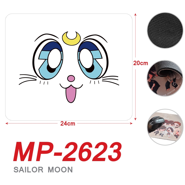 sailormoon Anime Full Color Printing Mouse Pad Unlocked 20X24cm price for 5 pcs MP-2623