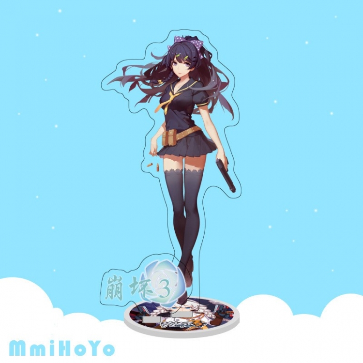 Collapse 3 Anime characters acrylic Standing Plates Keychain 16cm