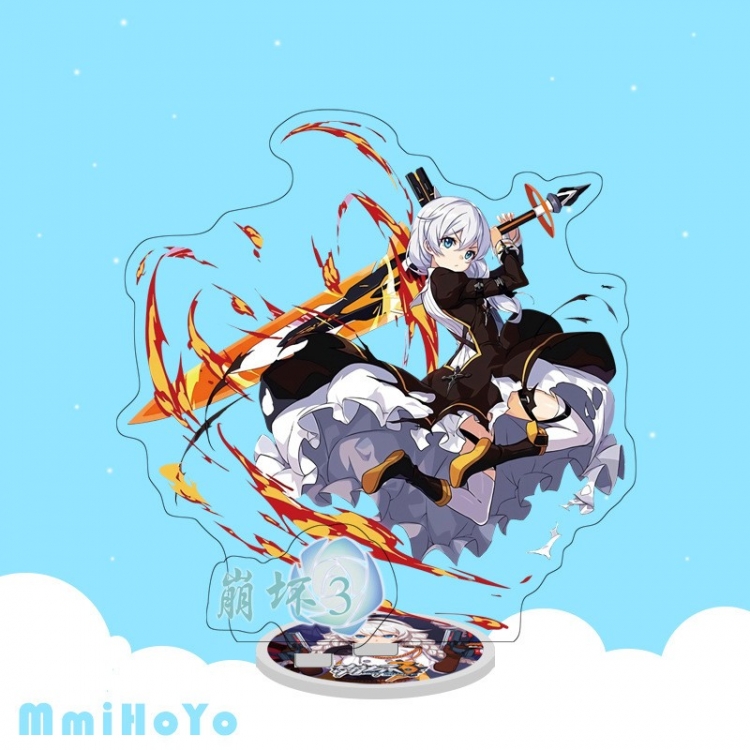 Collapse 3 Anime characters acrylic Standing Plates Keychain 16cm