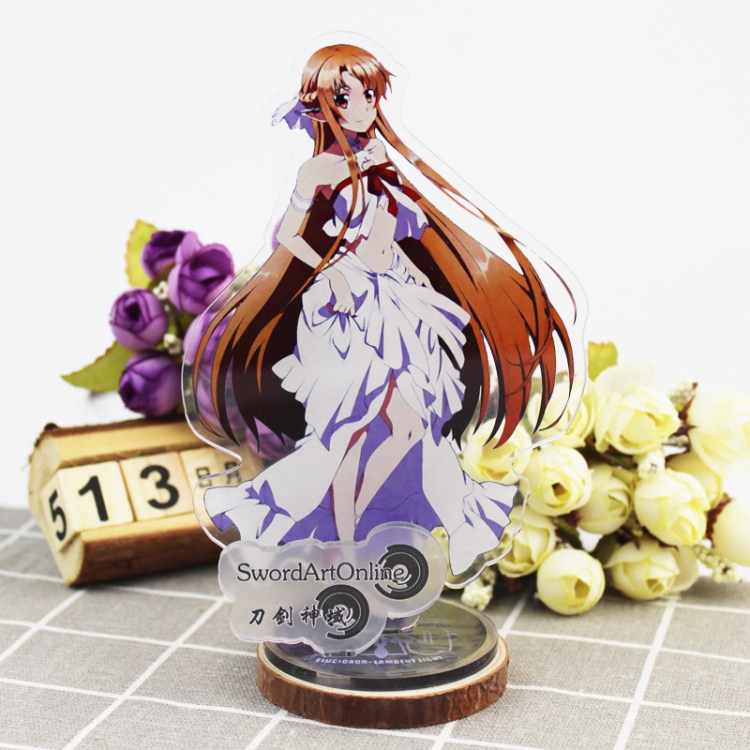  Sword Art Online Anime characters acrylic Standing Plates Keychain 16cm