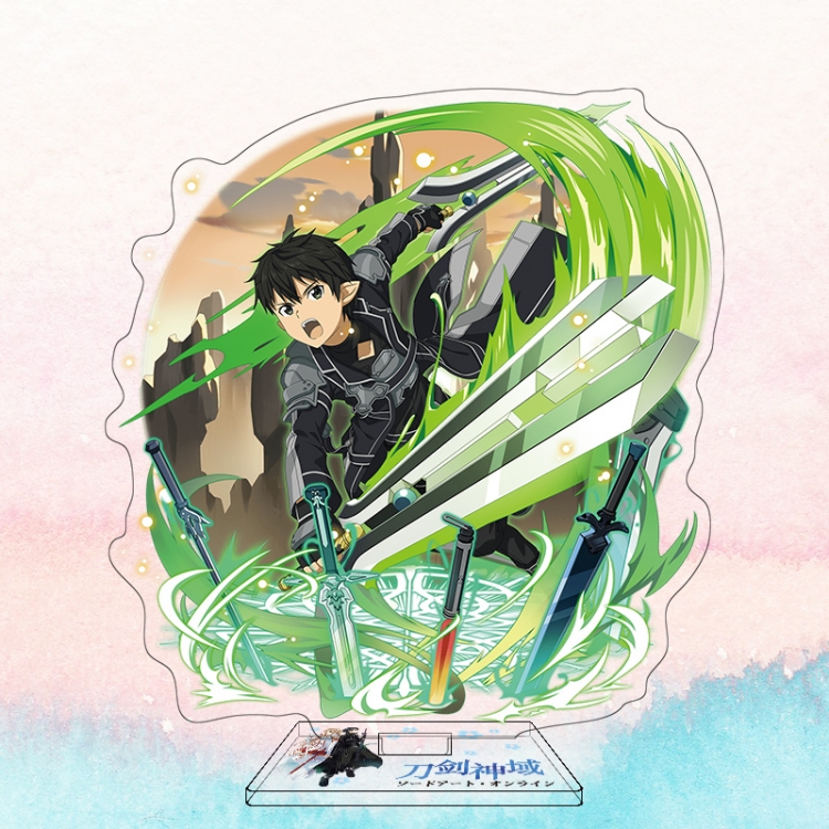  Sword Art Online Anime characters acrylic Standing Plates Keychain 16cm