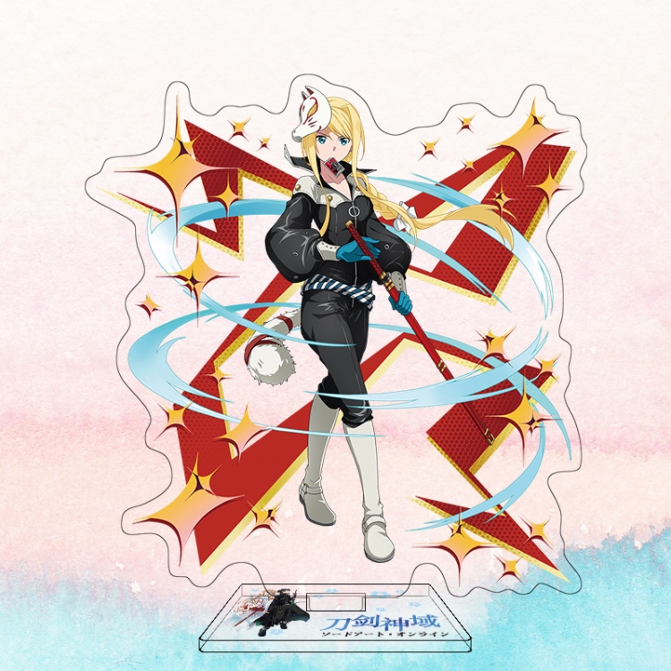  Sword Art Online Anime characters acrylic Standing Plates Keychain 16cm