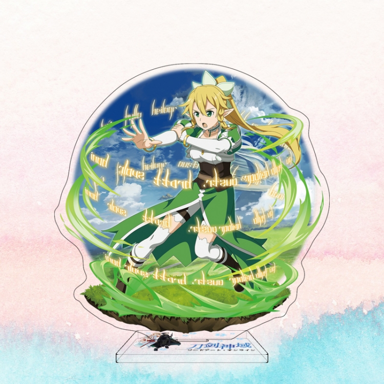  Sword Art Online Anime characters acrylic Standing Plates Keychain 16cm