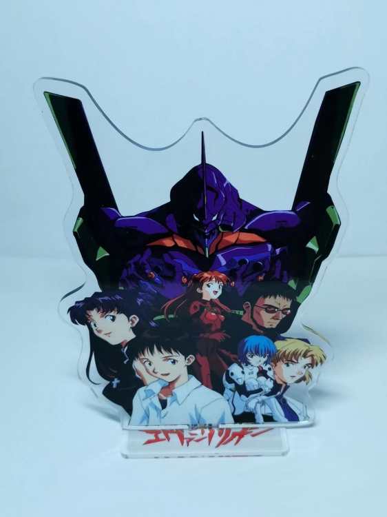 EVA Anime Laser Acrylic Humanoid  keychain Standing Plates  3245