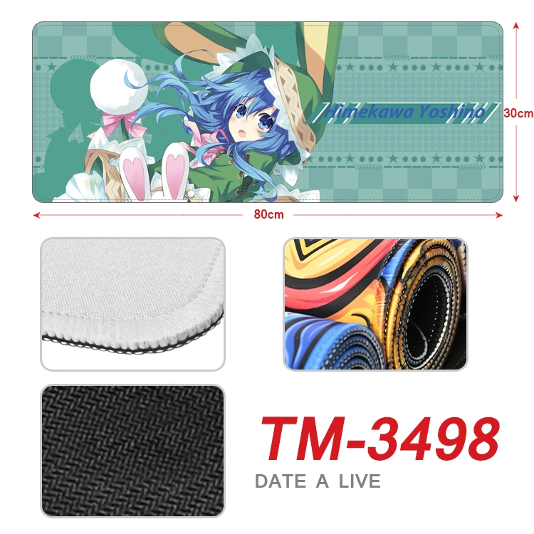 Date-A-Live Anime peripheral new lock edge mouse pad 30X80cm TM-3498