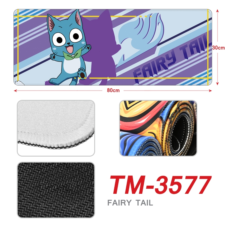Fairy tail Anime peripheral new lock edge mouse pad 30X80cm TM-3577