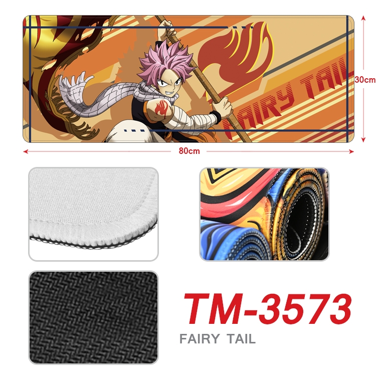 Fairy tail Anime peripheral new lock edge mouse pad 30X80cm TM-3573