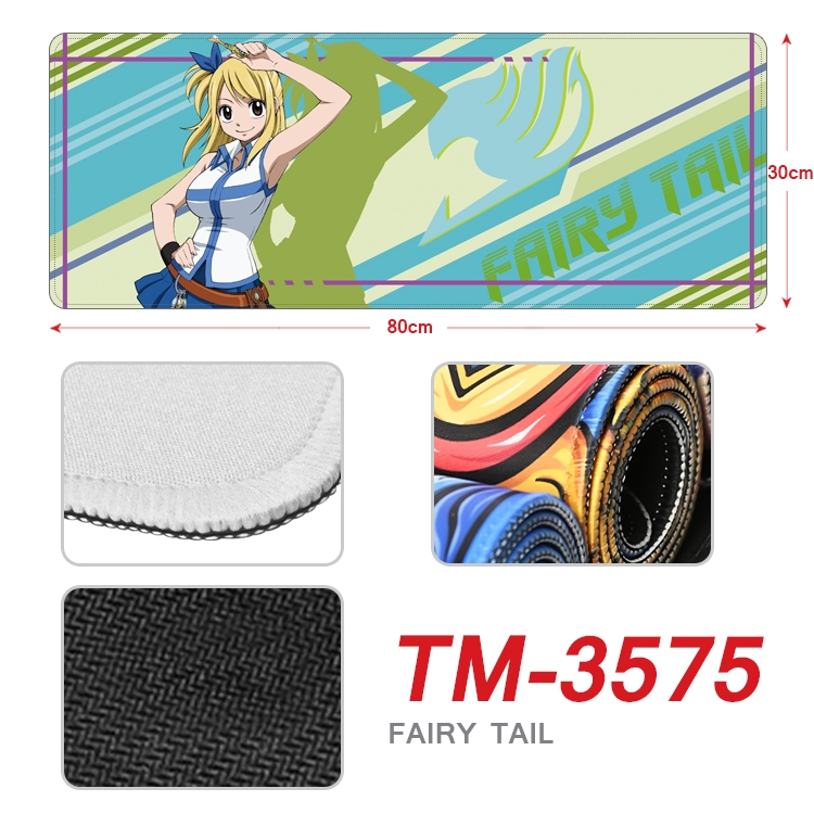 Fairy tail Anime peripheral new lock edge mouse pad 30X80cm TM-3575