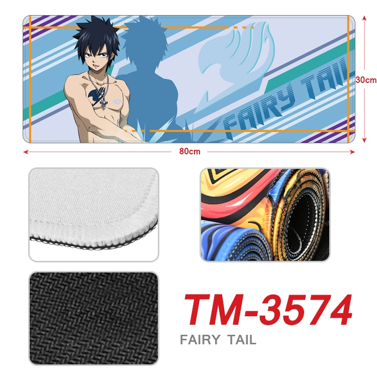 Fairy tail Anime peripheral new lock edge mouse pad 30X80cm TM-3574