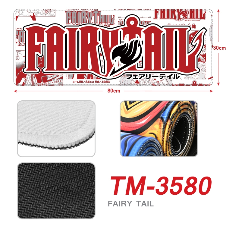Fairy tail Anime peripheral new lock edge mouse pad 30X80cm TM-3580