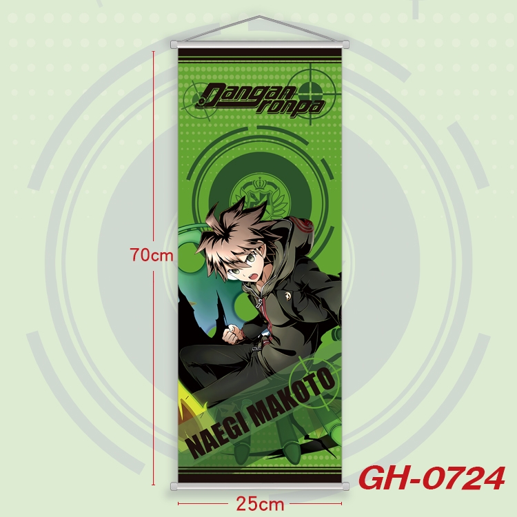 Dangan-Ronpa Plastic Rod Cloth Small Hanging Canvas Painting 25x70cm price for 5 pcs GH-0724