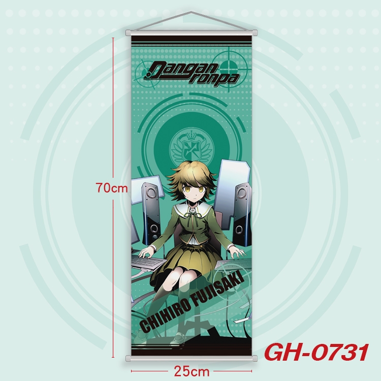 Dangan-Ronpa Plastic Rod Cloth Small Hanging Canvas Painting 25x70cm price for 5 pcs GH-0731