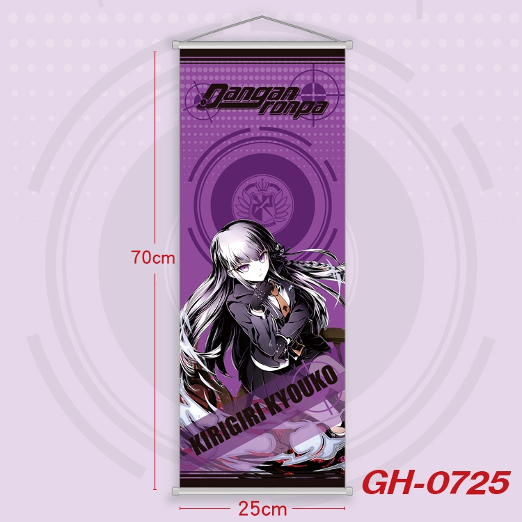 Dangan-Ronpa Plastic Rod Cloth Small Hanging Canvas Painting 25x70cm price for 5 pcs GH-0725