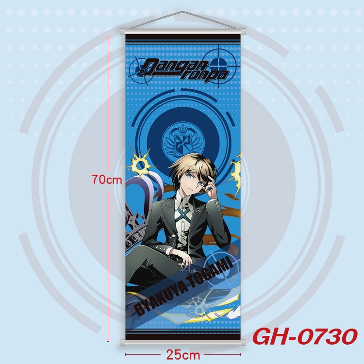 Dangan-Ronpa Plastic Rod Cloth Small Hanging Canvas Painting 25x70cm price for 5 pcs GH-0730