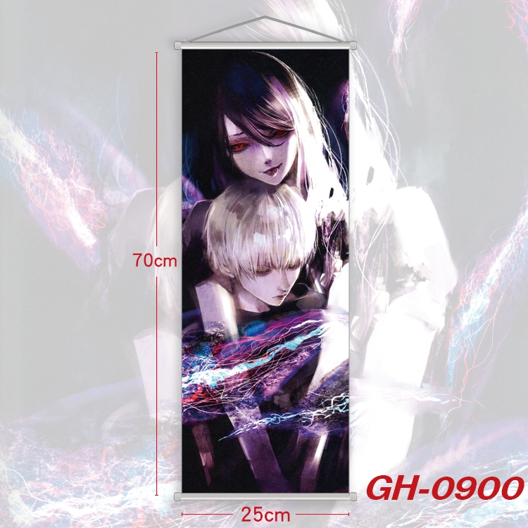 Tokyo Ghoul Plastic Rod Cloth Small Hanging Canvas Painting 25x70cm price for 5 pcs GH-0900
