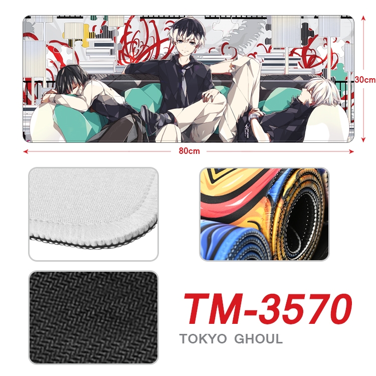 Tokyo Ghoul Anime peripheral new lock edge mouse pad 30X80cm TM-3570