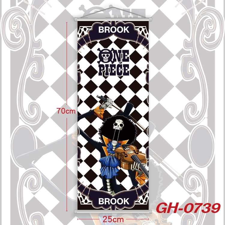 One Piece Plastic Rod Cloth Small Hanging Canvas Painting 25x70cm price for 5 pcs GH-0739
