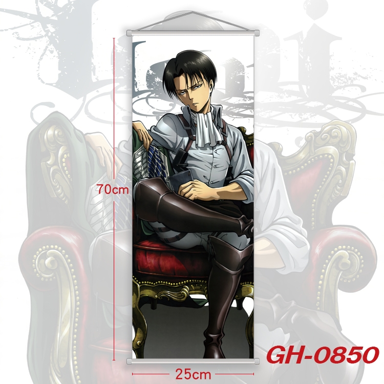 Shingeki no Kyojin Plastic Rod Cloth Small Hanging Canvas Painting 25x70cm price for 5 pcs  GH-0850