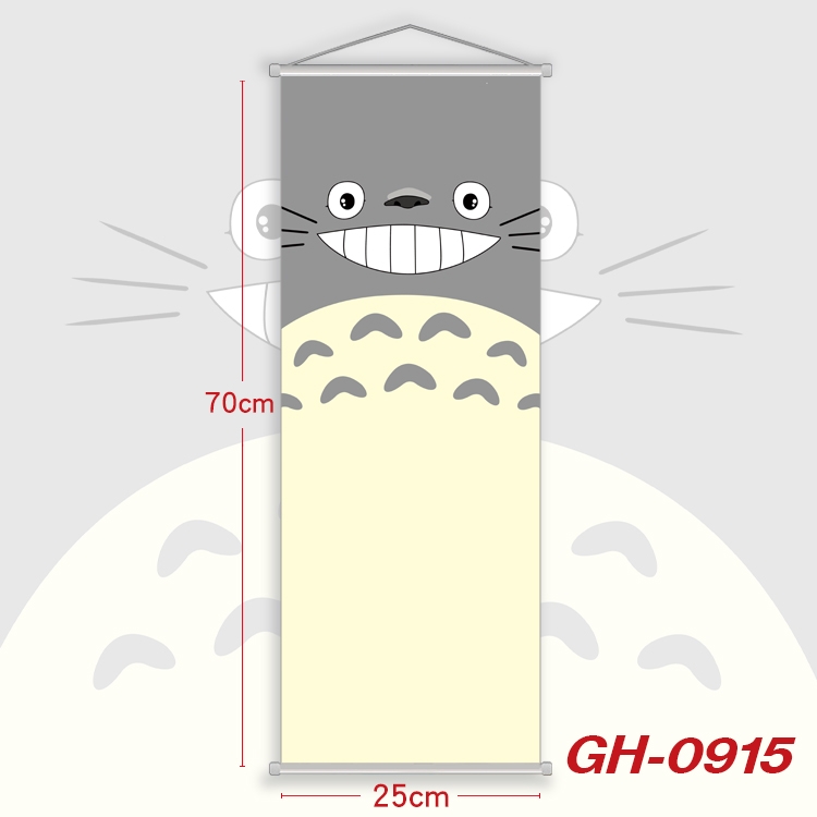 TOTORO Plastic Rod Cloth Small Hanging Canvas Painting 25x70cm price for 5 pcs GH-0915