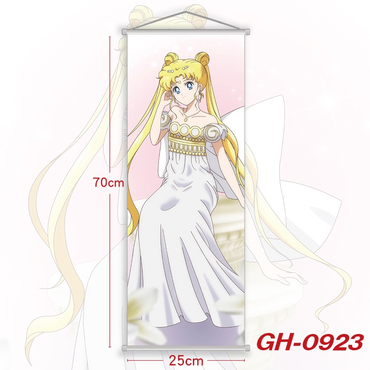 sailormoon Plastic Rod Cloth Small Hanging Canvas Painting 25x70cm price for 5 pcs GH-0923
