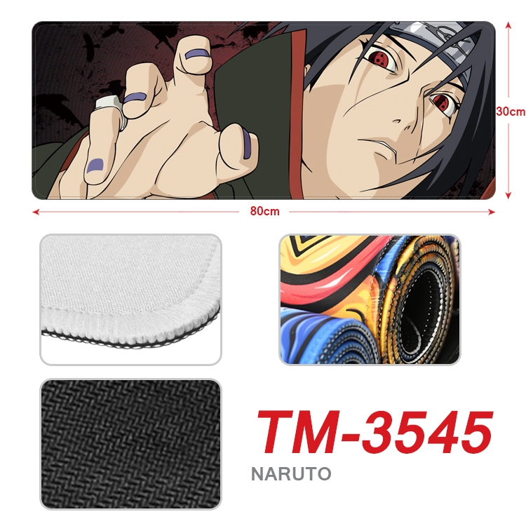 Naruto Anime peripheral new lock edge mouse pad 30X80cm TM-3545